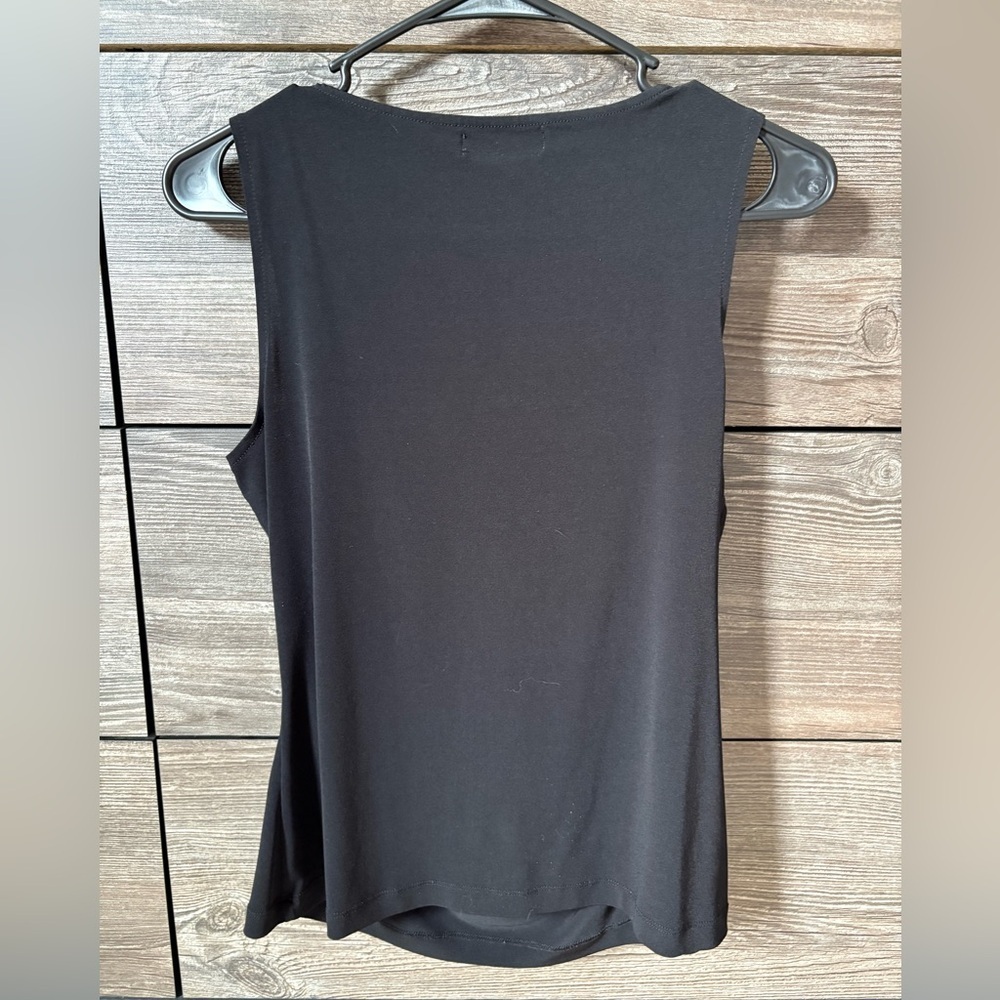 Sexy Black Calvin Klein Cowl Neck Sleeveless Tank, size Medium - Picture 5 of 10